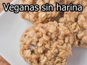 receta de Galletas de avena veganas sin harina