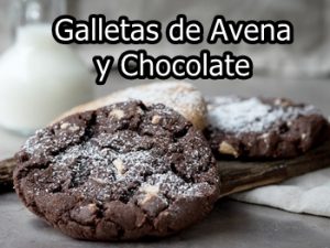 receta de Galletas de avena y chocolate